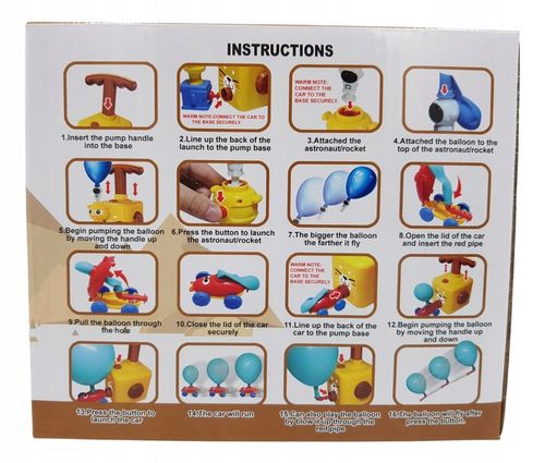 Wyrzutnia balonów autek rakiet ZIELONY POTWOREK na Arena.pl