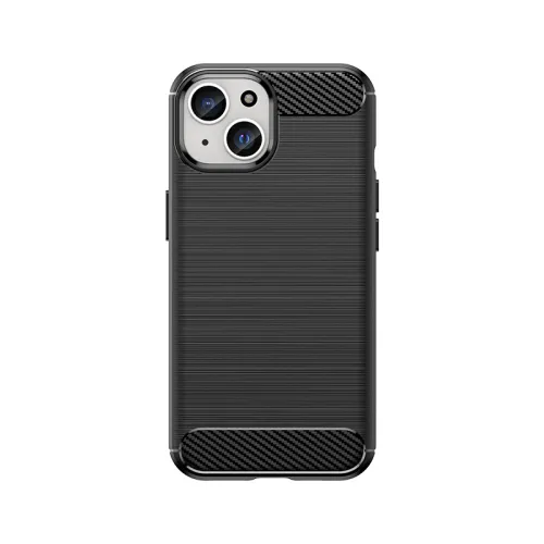 Elastyczne etui Carbon Case z wzorem karbon do iPhone 15 - czarne na Arena.pl