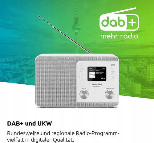 RADIO DAB+ FM TECHNISAT DIGITRADIO 307 BT Białe na Arena.pl