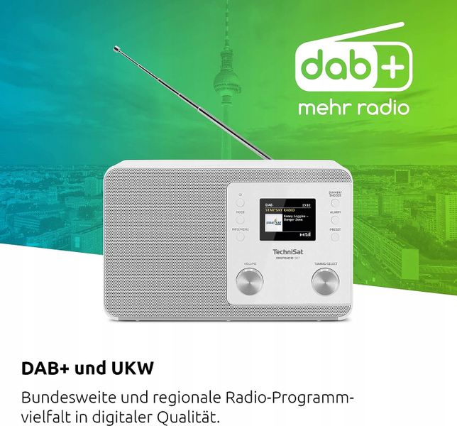RADIO DAB+ FM TECHNISAT DIGITRADIO 307 BT Białe zdjęcie 3