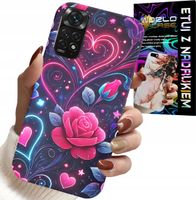 ETUI DO XIAOMI NOTE 11 PRO - SERCE, RÓŻA, NASTOLETNIE CASE + SZKŁO