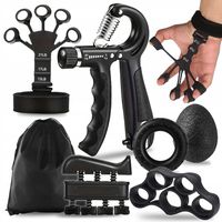 ZESTAW 5 EL ŚCISKACZ REGULOWANY Z LICZNIKIEM WZMACNIACZ CHWYTU TRENER