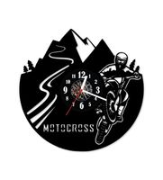 Zegar ścienny z płyty winylowej 290.13 Motocykl CROSS