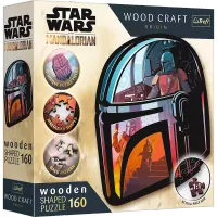 Puzzle drewniane 160 elementów. The Mandalorian
