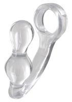 korek analny z pierścieniem toyjoy transparentny 11,5 cm