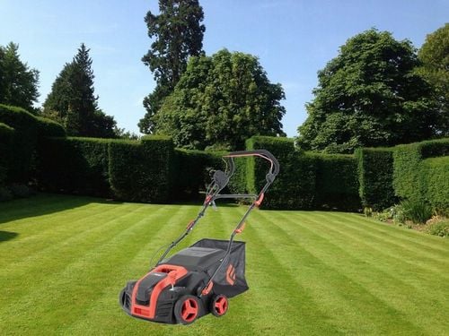 MOCNY AERATOR WERTYKULATOR ELEKTRYCZNY KOSZ 55L 3w1 40cm AREATOR FAWORYT na Arena.pl