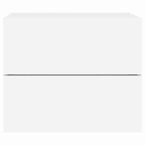 Wisząca szafka nocna z podświetleniem LED, biała na Arena.pl