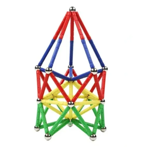 KLOCKI MAGNETYCZNE KULKI SŁUPKI ZESTAW XXL 250el. na Arena.pl