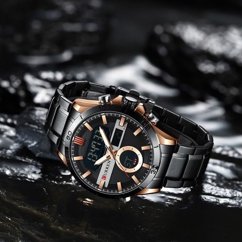 ZEGAREK MĘSKI CURREN 8384 (zc023c) - DUAL TIME + BOX na Arena.pl