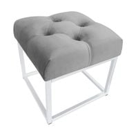 Pufa CHESTERFIELD LOFT ławka postawa biała MG17