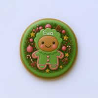 CIASTKO LUKROWANE MAMIK FAMILY EWA ROZ.M KOŁO RĘCZNIE ROBIONE