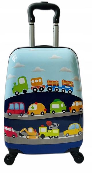 KOPARKA TRAKTOR AUTA WALIZKA DZIECI BAGAŻ + PLECAK zdjęcie 3