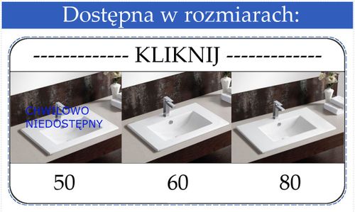 Umywalka Ceramiczna Amber 60 na Arena.pl