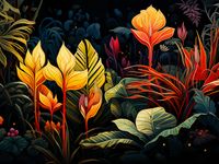 Plakat 80x60cm Tropikalna Symfonia