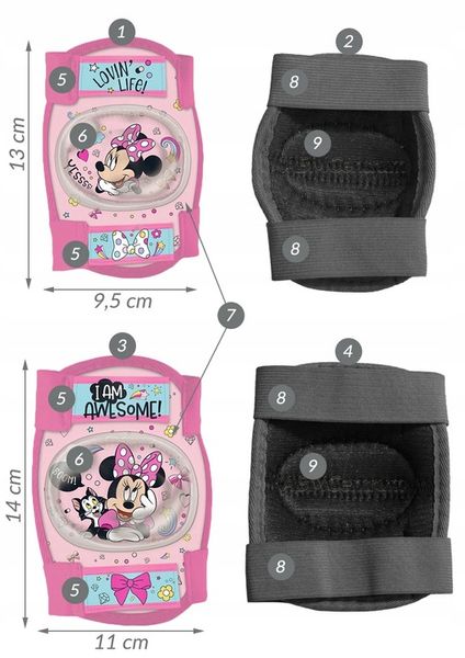 4x OCHRANIACZE KASK ROWEROWY RĘKAWICZKI DISNEY MIN zdjęcie 10