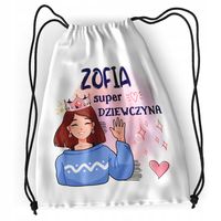 Plecak Sportowy Szkolny Dla Zofii Córki Dziecka Z Nadrukiem Ze Zdjęciem