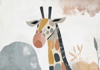 Plakat 100x70cm Żyrafa Bambino
