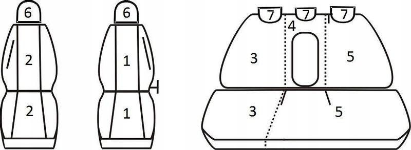 Pokrowce miarowe do Seat Altea (2004-2015r) zdjęcie 2