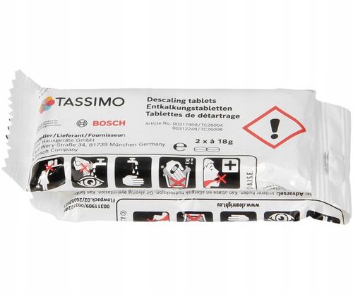 Tabletki odkamieniające do ekspresu Bosch Tassimo TCZ6004 na Arena.pl