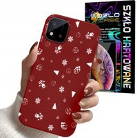 ETUI DO REALME C11 2021 - ŚWIĄTECZNE WZORY CHOINKA + SZKŁO