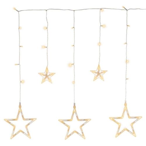 Świąteczny LED łańcuch - gwiazdki, 0,6 m, 61 LED,ciepła biel na Arena.pl