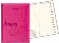 Kalendarz tygodniowy A6 2026 Planer TERMINARZ z grawerem + twój napis imię