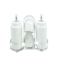 Ceramiczny zestaw do przypraw 5-ele MAESTRO PATTERN MR-20033-04s
