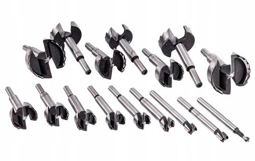 SĘKOWNIKI FREZY WIERTŁA DO DREWNA 6-54 mm 16 el na Arena.pl