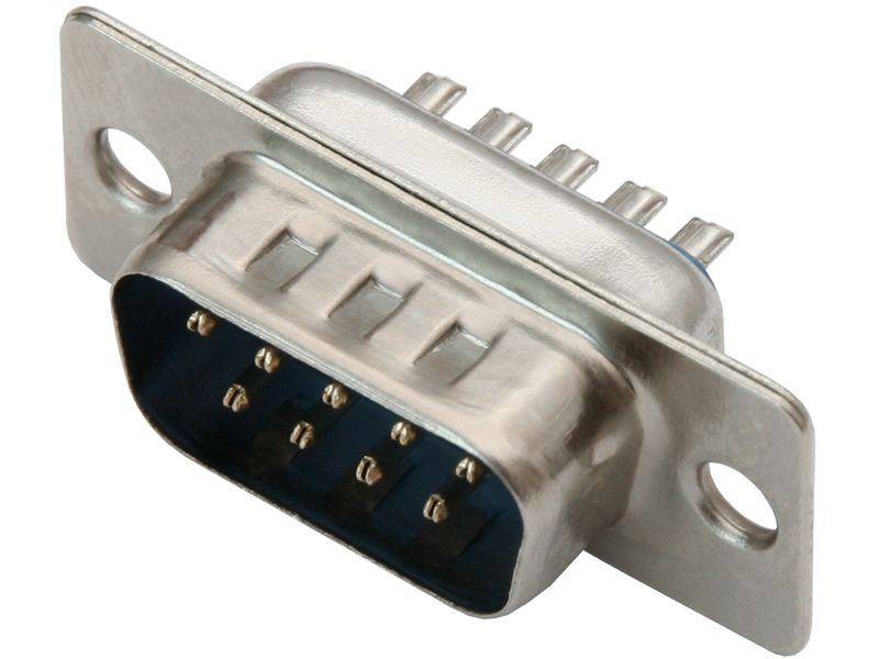 D-SUB DB 9(M) WTYK na kabel zdjęcie 1