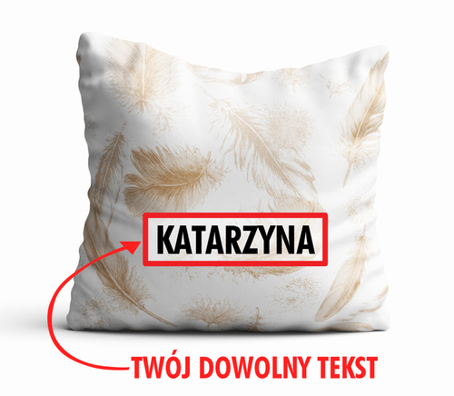 Poduszka DZIECIĘCA z Twoim napisem PD07 pióra na Arena.pl