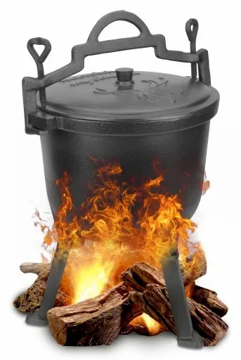 Kociołek myśliwski żeliwny 7L GARNEK węgierski na ognisko grill pieczonki zdjęcie 2