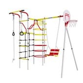 Plac zabaw Stacja kosmiczna | Tunel + Kosz + Huśtawka łańcuchowa | 100 kg