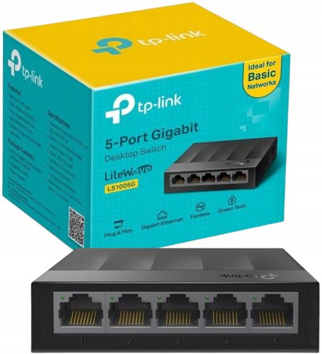 SWITCH SIEĆ TP-LINK LS1005G ENERGOOSZCZĘDNY GIGOWY na Arena.pl