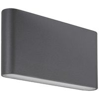 Elewacyjna LAMPA ścienna NESNA 7952 Rabalux prostokątna OPRAWA zewnętrzna LED 10W 3000K kinkiet IP54 grafitowa