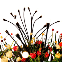 Lampy Solarne Ogrodowe Świetliki Ciepła Biel 4 Sztuki IP65 8 Trybów LED