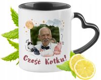 Korwin Nowa Nadzieja Kubek Czarny Z Uszkiem W Kształcie Serca Na Prezent