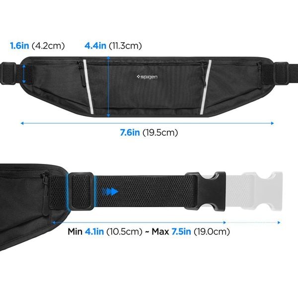 SPIGEN A710 DYNAMIC SHIELD WAIST BAG BLACK zdjęcie 9