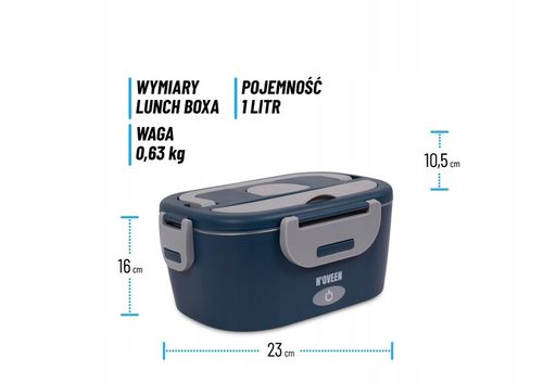 Lunch BOX TERMOS NA JEDZENIE PODGRZEWACZ DO AUTA 12/24/230V na Arena.pl