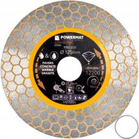 TARCZA DIAMENTOWA HEX 1.6MM 125MM DO CERAMIKI BETONU CEGŁY 22.2MM 12200RPM
