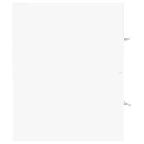 Szafka z wbudowaną umywalką, biała, materiał drewnopochodny na Arena.pl