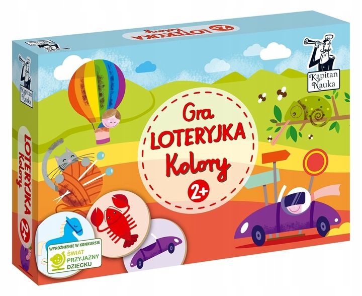 Gra Loteryjka Kolory Edukacyjna Dla Najmłodszych Dzieci 2+ Kapitan Nauka zdjęcie 1