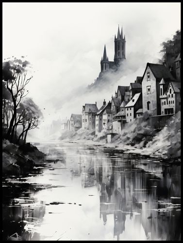 Plakat 75x100cm Mglisty Refleks na Arena.pl