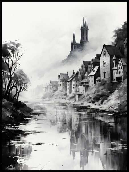 Plakat 75x100cm Mglisty Refleks zdjęcie 2