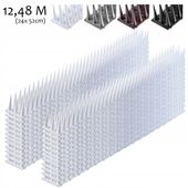 KOLCE NA PTAKI GOŁĘBIE PLASTIKOWE 24szt 12,48m