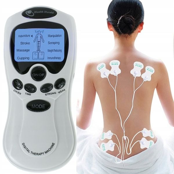 ELEKTROSTYMULATOR MIĘŚNI I NERWÓW TENS EMS ZESTAW ELEKTRODY PADY 2 KANAŁY zdjęcie 11