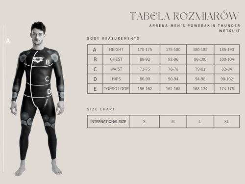 Strój startowy męski kombinezon pływacki basen Powerskin E-Evo Arena UK24 na Arena.pl