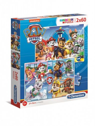 Puzzle 2X60 Elementów Super Kolor Psi Patrol na Arena.pl