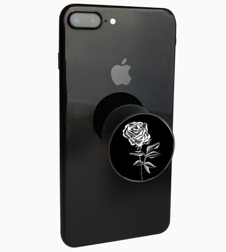 Uchwyt POP HOLDER - White rose black pattern  PS576 na Arena.pl