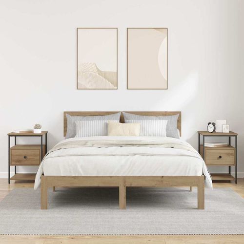 Szafka Nocna z szufladą 2 pcs dąb artisan 40 x 42 x 56 cm na Arena.pl