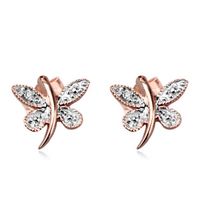 Złote kolczyki Staviori z diamentem